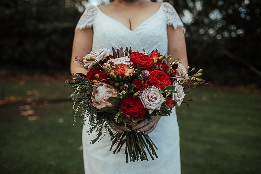 The Wild Flower Weddings-Kylie-Bride with Bouquet