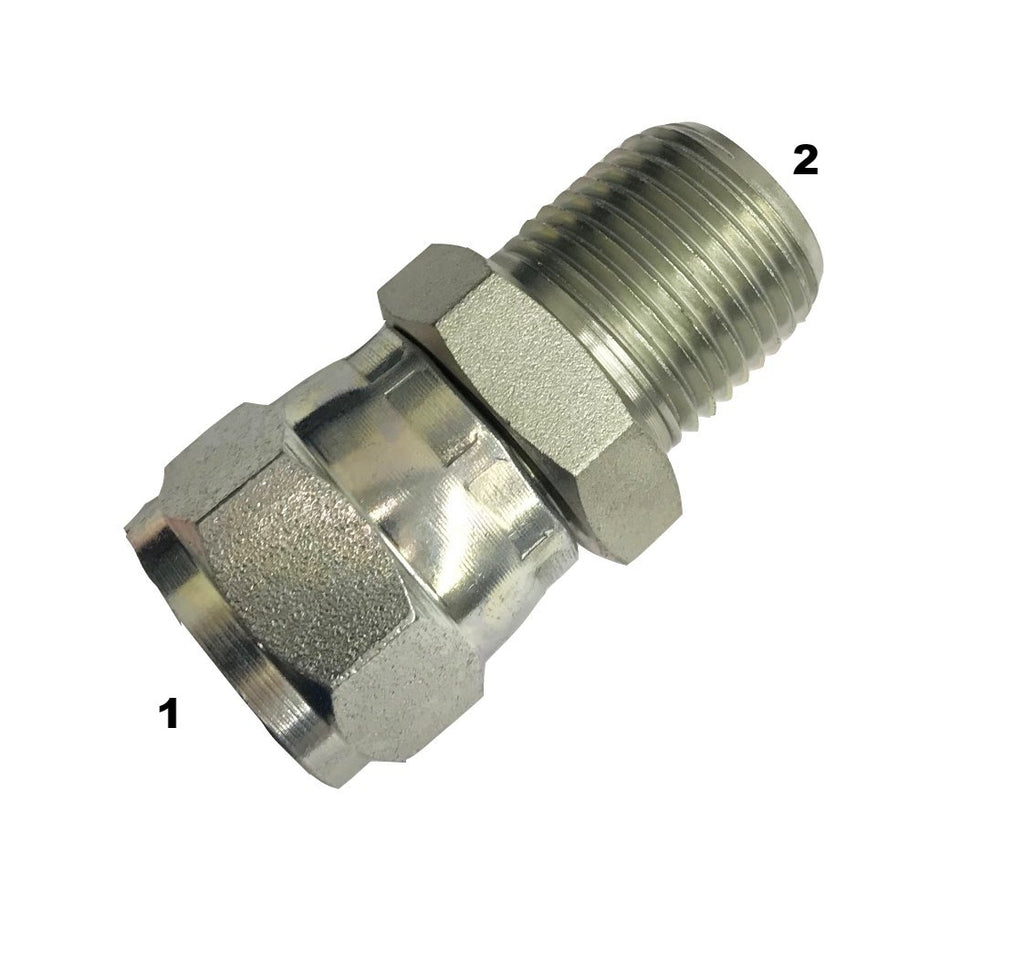 6505 Female JIC Swivel to Male Pipe Adapter — B & B Hydraulics