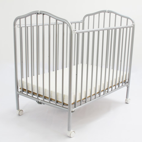 L A Baby Commercial Compact Folding Metal Crib Stanford