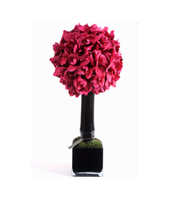 Medium Fuschia Orchid Topiary