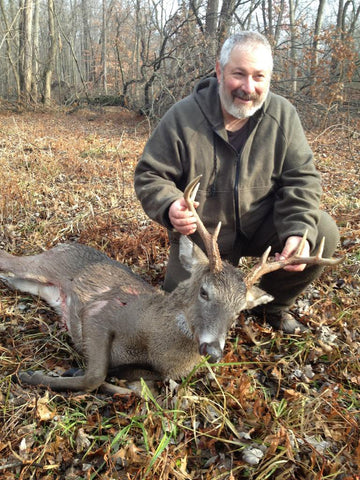 WeatherWool test clothes and Ralph with buck