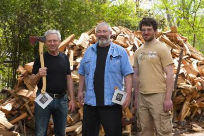 Ax Men ... Gabriel Branby of Gransfors Bruk Axes, Ralph and Alex of AlexOutdoors, SwedishAx, AxesAxes and, by far the most important to us ... WeatherWool