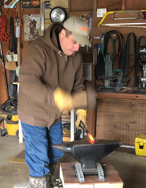 WeatherWool is great the blacksmith shop, whether forging or grinding, because it so well resists sparks, embers and flame in general ... and protects from heat. Thanks to Chris Karam for the photo.