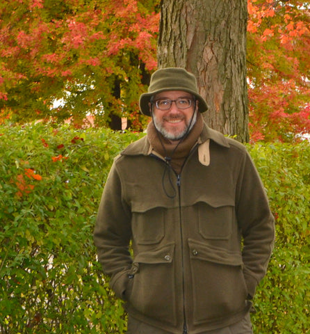 WeatherWool Advisor Randy Dewing All-Around Jacket in Solid Drab Color, Neck Gaiter and Boonie Hat