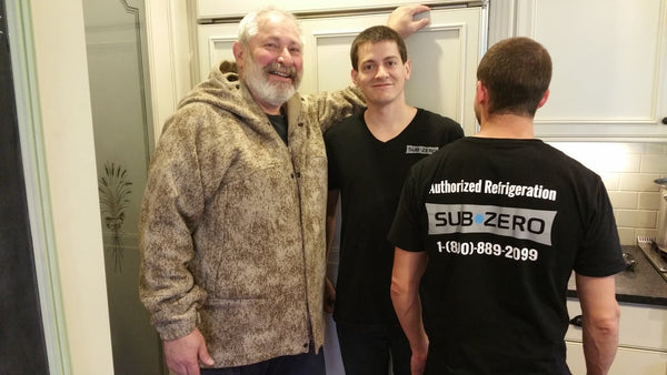 WeatherWool SkiJac in Lynx Pattern and Sub-Zero Refrigerator with Eric and Kevin of Authorized Refrigeration LLC
