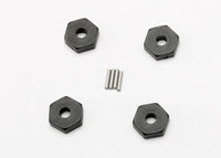 Wheel hubs, hex (4)/ axle pins