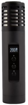 Arizer Air 2 features a compact, cylindrical design with a digital screen.