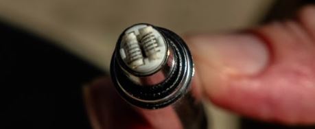 Boundless Terp Pen with the cap off and coils exposed 