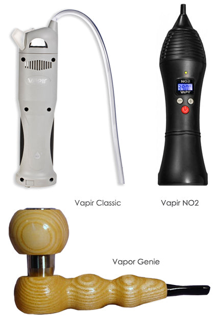 Vapir Classic, Vapir NO2 and Vapor Genie vapor Images