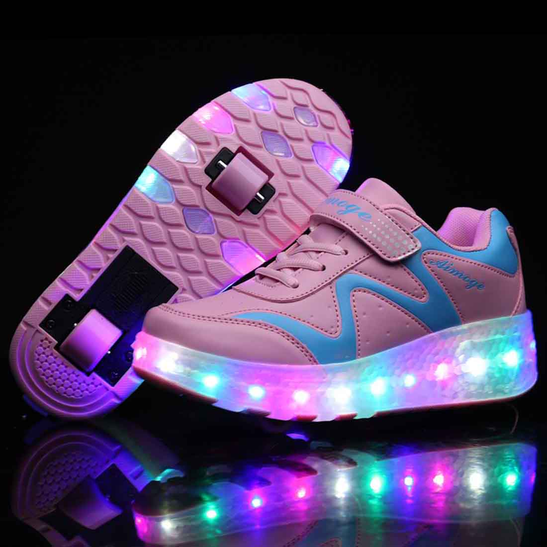 Kids Roller Skates Shoes Light Up Shoes 