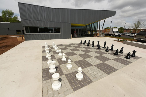MegaChess 25 Inch Plastic Giant Chess Set at the Pine Valley Library