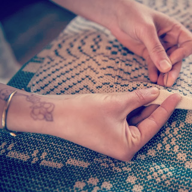 Inside the Makers Workshop A Little Weather Jessica Green Hand Weaving