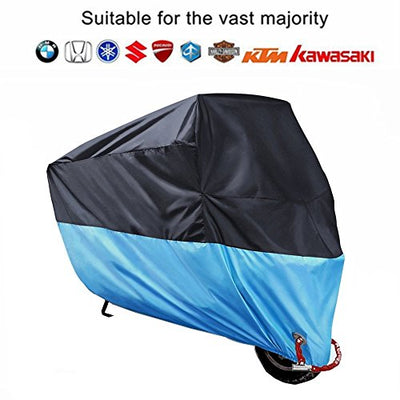 Moto Housses monojoy® Imperméable pour moto scooter Abri résistant aux UV protection pluie neige avec sac de rangement - Beewik-Shop.com