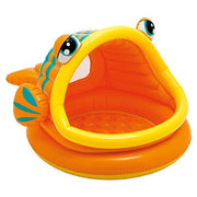 Intex - 57109 - Piscine gonflable enfant avec pare-soleil- Lazy Fish - Beewik-Shop.com
