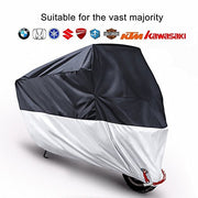 Moto Housses monojoy® Imperméable pour moto scooter Abri résistant aux UV protection pluie neige avec sac de rangement - Beewik-Shop.com