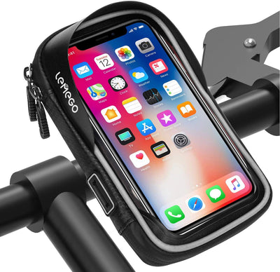 LEMEGO, un support Housse de Téléphone rotatif étanche pour Vélo Moto Scooter avec Espace de Rangement, 6,2 Pouces - Beewik-Shop.com