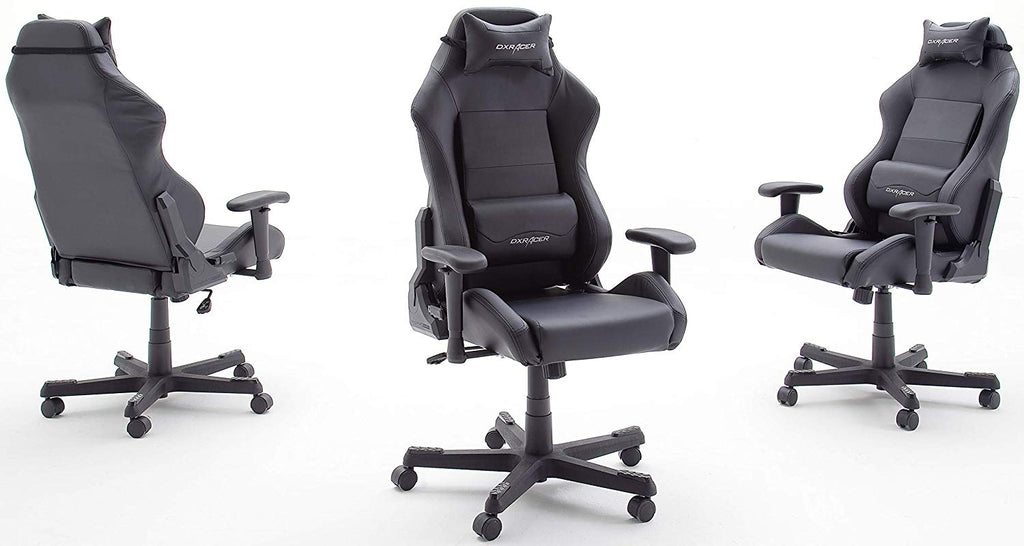 Robas Lund Dx Racer Chaise De Gaming Fauteuil De Bureau Pu Noir 50 X 74 X 119 Cm Beewik Shop