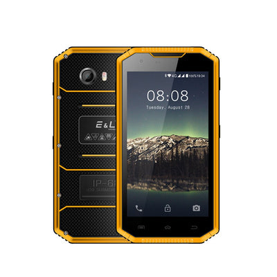 Téléphone mobile étanche EL W7S IP68 - 2 Go de RAM 16 Go de ROM, 5.0 pouces HD, Android 7.0 MT6737 Quad Core, 8.0MP + 5.0MP - Jaune - Beewik-Shop.com