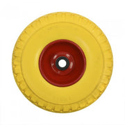 roue de nez de rechange PU / acier 10 pouces jaune - Beewik-Shop.com