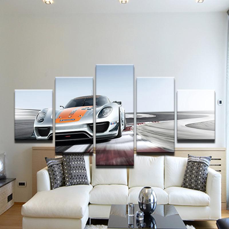 Porsche 936 Spyder Race Car 5 Panel Canvas Print Wall Art Gotithere Com
