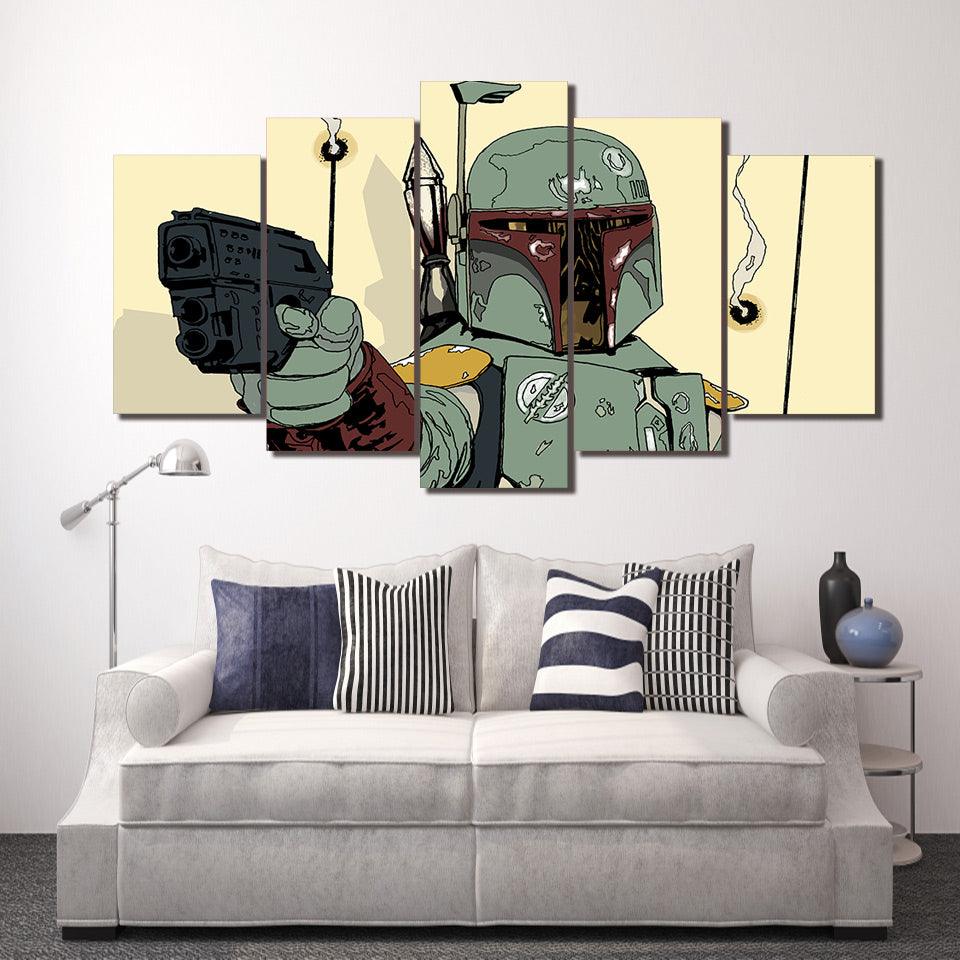 boba fett wall art