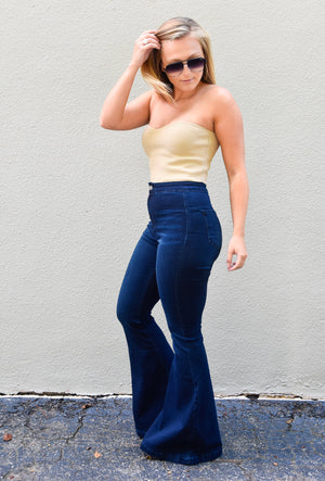 The Reese High Waisted Bell Bottoms- KanCan