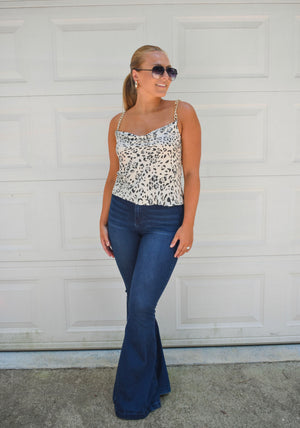 Laura Top- White Leopard