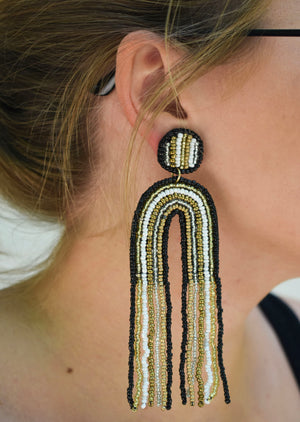 Arch + Tassel Earrings