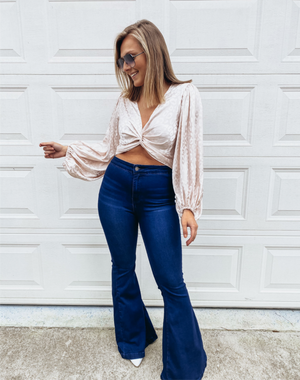 The Reese High Waisted Bell Bottoms- KanCan