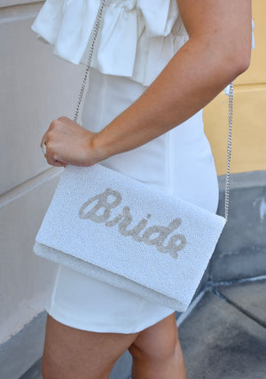 Bride Clutch- Silver