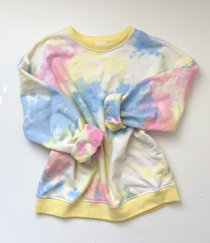 The Groovy Girl Sweatshirt- Pastel Multi