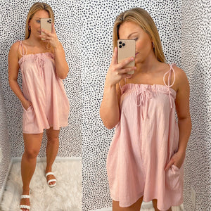 Sunny Day Romper- Pink