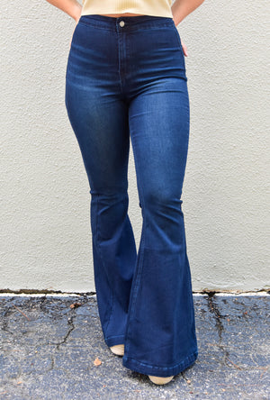 The Reese High Waisted Bell Bottoms- KanCan