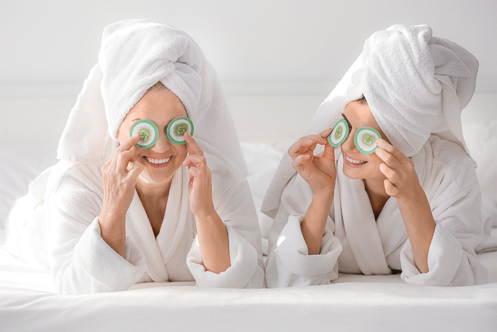 Mom's Best Advice - Mom and Daughter doing facials