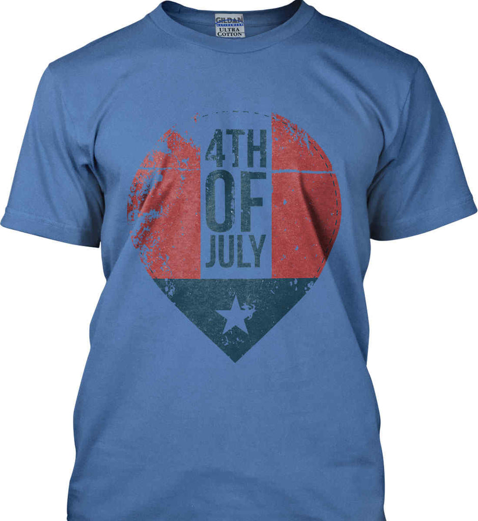 4th of July with Star. Gildan Ultra Cotton T-Shirt.-7