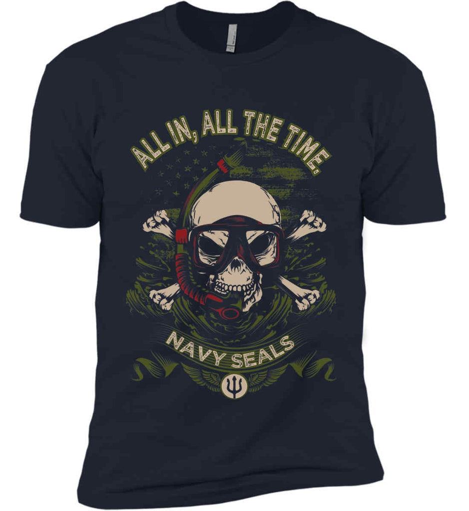 All In, All The Time. Navy Seals. Next Level Premium Short Sleeve T-Shirt.-2
