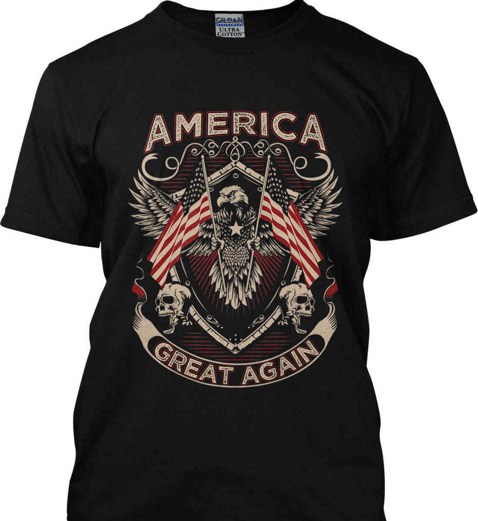 America. Great Again. Gildan Tall Ultra Cotton T-Shirt.-1