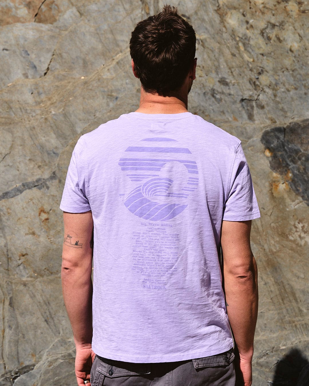 Atlantic - Mens Short Sleeve T-Shirt - Purple