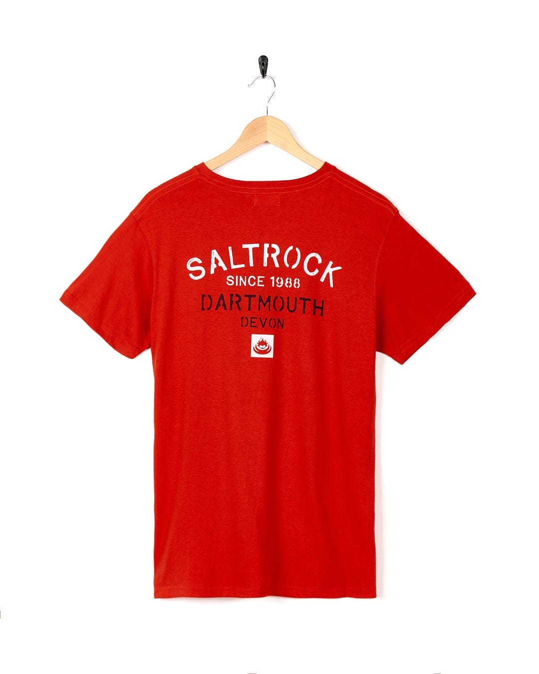Stencil - Mens Location T-Shirt - Dartmouth - Red