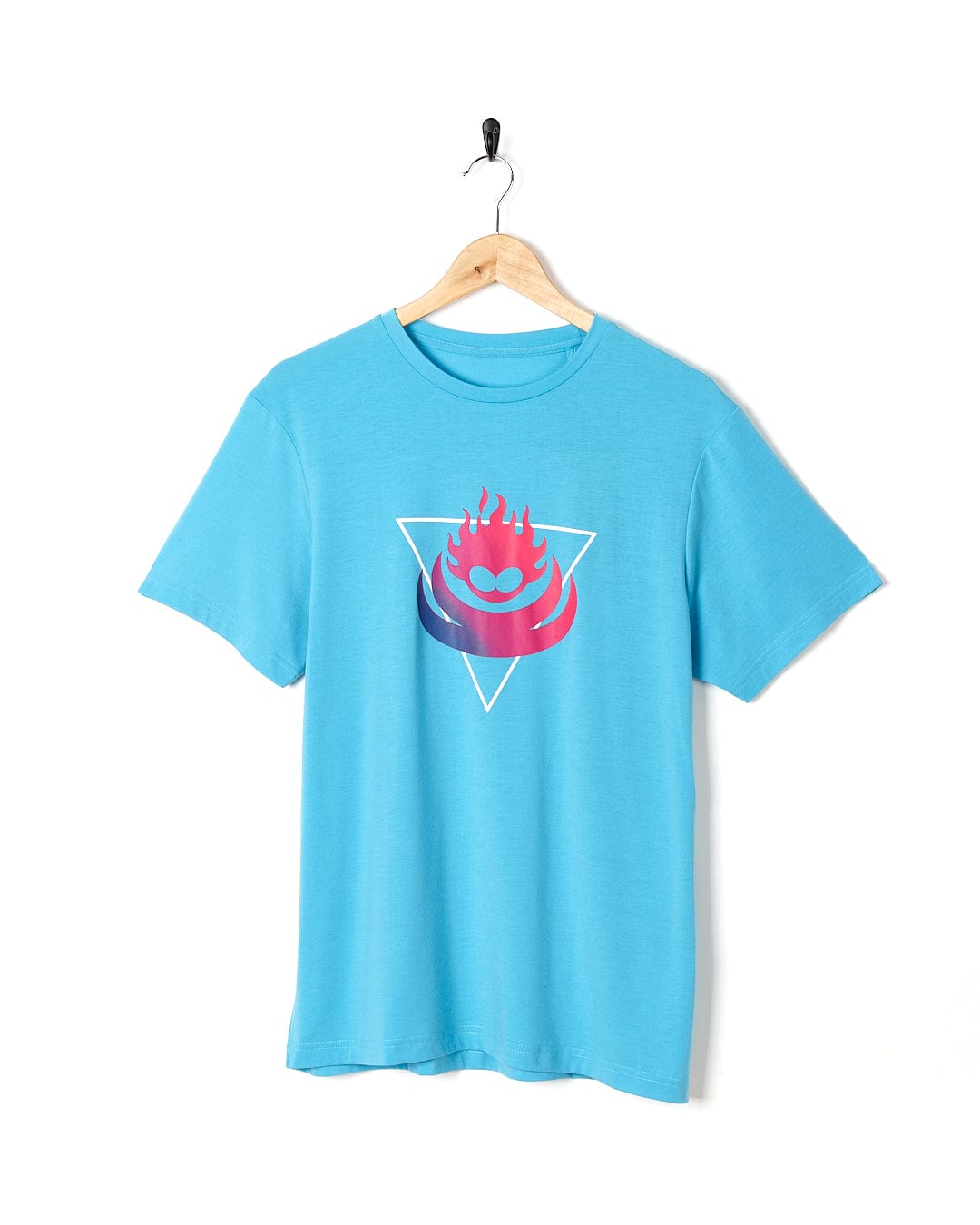 Flame Tri - Mens Recycled Short Sleeve T-Shirt - Teal