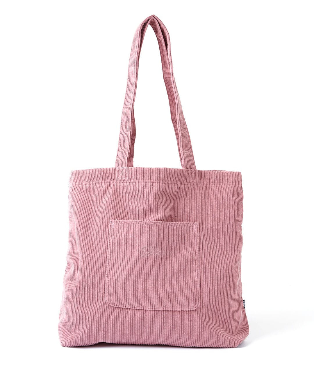 Laguna - Corduroy Oversized Shopper Bag - Mid Pink