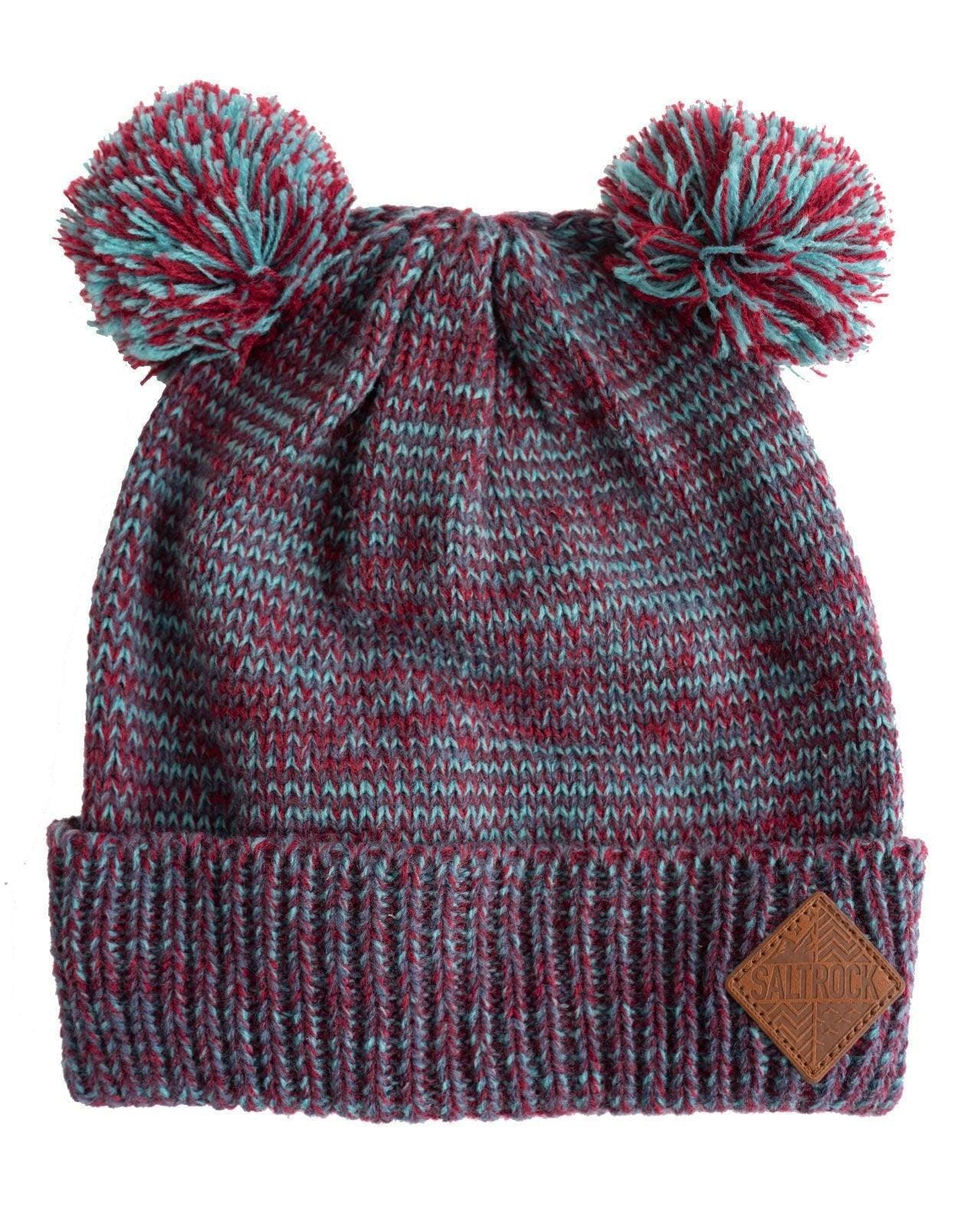 Nova - Kids Double Bobble Hat - Red