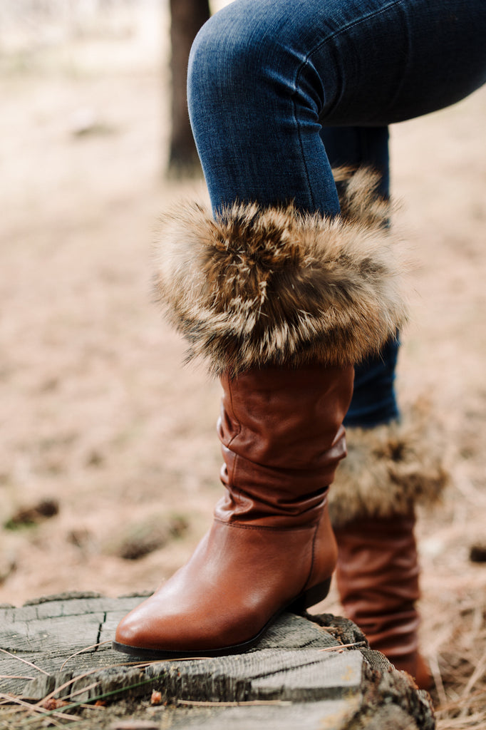 fur on boots