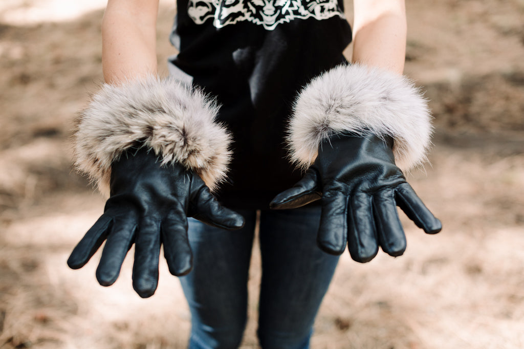 coyote fur gloves