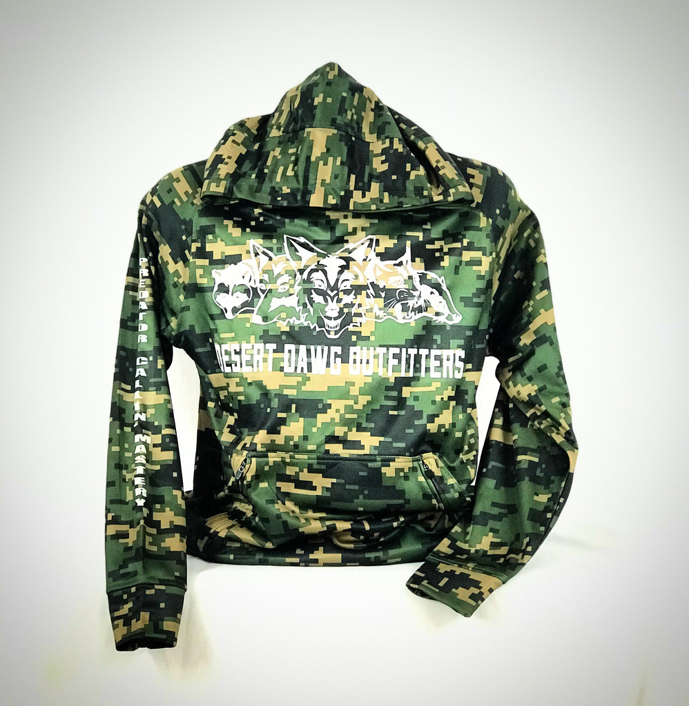 green camouflage hoodie