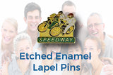 Etched Enamel Lapel Pins