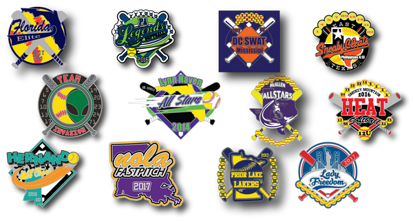 Softball Trading Pins