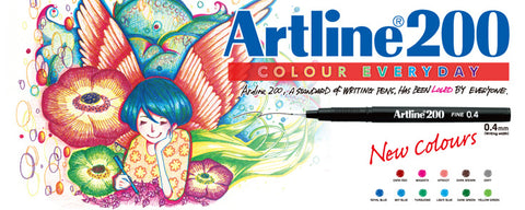 Artline Ballpoint Writing Pen Fine 0.4mm EK-200