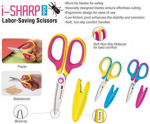 SDI Gunting Kids Labor Saving Scissors i-Sharp 5 1/4 Inch (135mm) #0924C