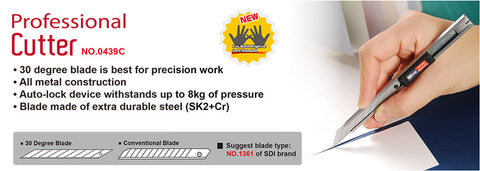 SDI Professional Cutter (30 degree) 9mm 0439C
